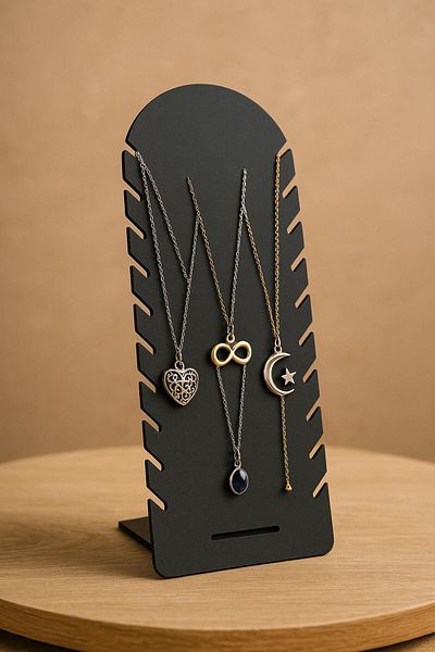 Panorama Ajans Necklace Display Stand |   3mm Mdf |   30X15 cm - Stylish and Practical Design