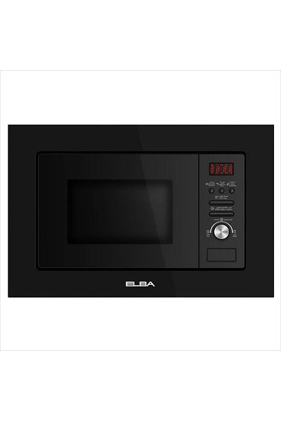 ELBA - 20L Built-in Microwave Grill Defrost 10Menus Digital Control -Black Glass Frame Italian Technology