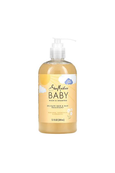 Shea Moisture Baby Wash & Shampoo with Raw Shea & Chamomile & Argan Oil - 384ml