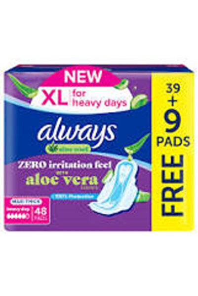 Always اولويز فوط صحية كبيرة جدًا 48 قطعة