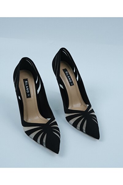 Milano حذاء لوناريا بكعب جلد طبيعي