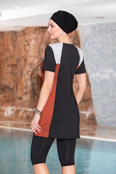 NİSAN LINGERIE Short Sleeve Semi-Covered Swimsuit Armes1157