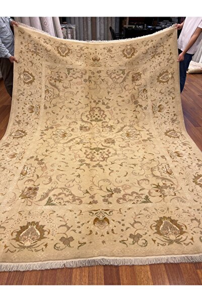 RD RAMAZAN DAĞ EL HALI SANATI El Dokuma İpekli Uşak Halısı Özel Dokuma Ebat 3...