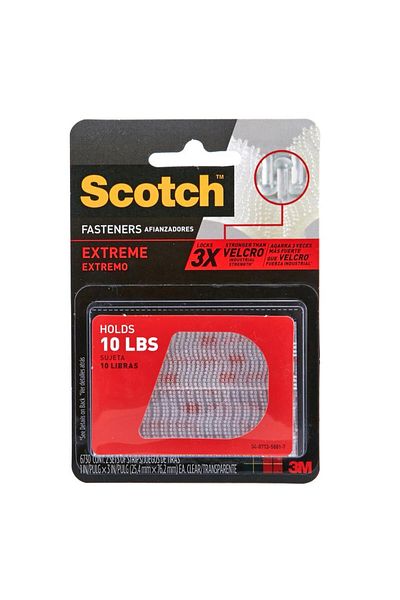 3M Scotch Extreme Fastener Strip (2.5 x 7.6 cm, 2 pcs)
