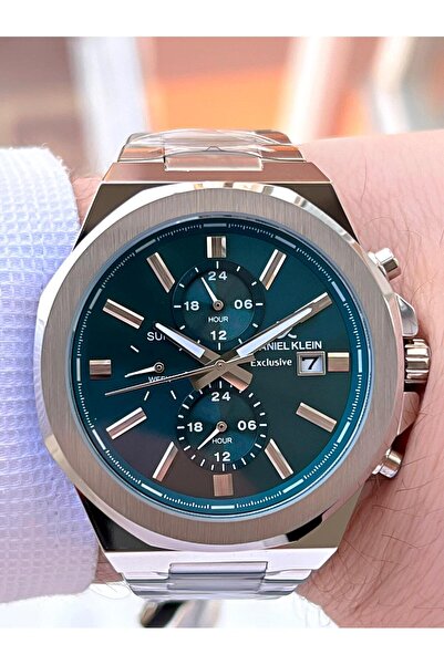 Daniel Klein Steel Band Inner Functions Active 3 Atm Water Resistant Men's Wrist Watch Edk.1.13675.8