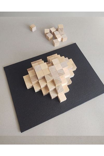 GOart Wooden 25 Pieces Hobby Cube