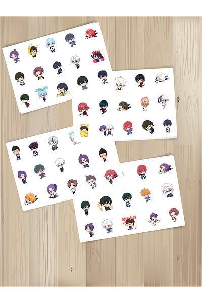Akumastik Blue Lock 60Pcs Sticker Set -2Cm - Anime Sticker