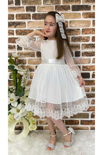 s.t. sebat tekstil Lace Girl Dress Sb327