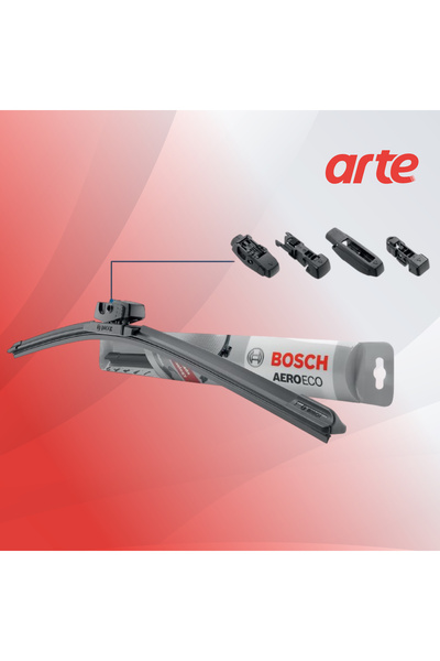 Bosch Renault Clio 4 2012-2019 Uyumlu Ön Silecek Takımı | Aeroeco Serisi | 2'...