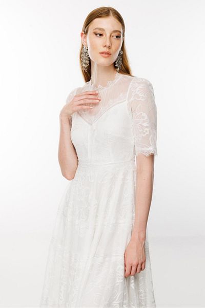 Nefeli Nefeli Lace Evening Dress