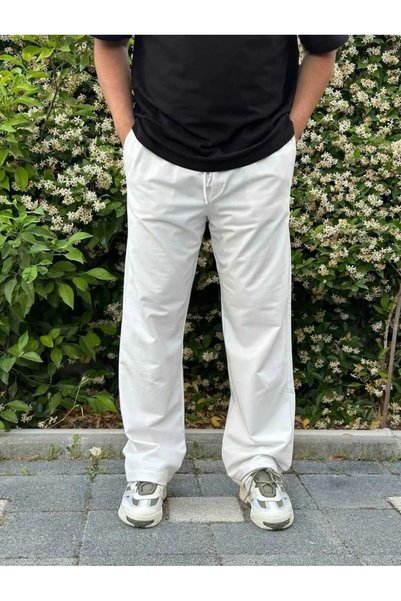 UYN SPORT Düz Paça Unisex Baggy Kesim Rahat Kalıp Eşofman Altı