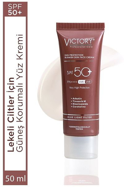 Victory Spf50+ Facial Sunscreen Anti-Blemish Water Based with Blue Light Filter 50 ml