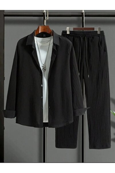 NOFLEN Set de trening pentru cămașă cu mânecă lungă, unisex, lycra de vară, ț...