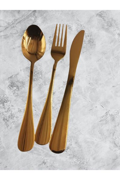Lotus rose Luxury 12-piece Flatware Set, 4 Teaspoons, 4 Dessert Forks, 4 Dessert Knives, Egg-shaped Tray