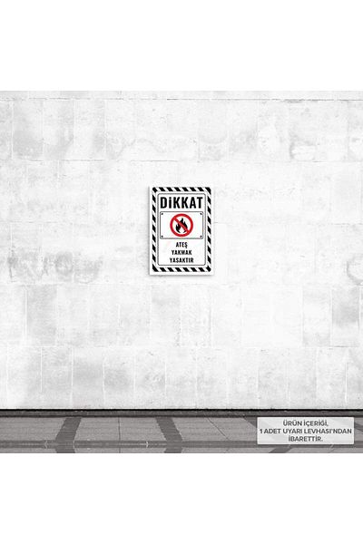 Posterya Ul02644-A4 - It Is Forbidden to Shoot Fire Warning Sign (21,6×30,3cm)