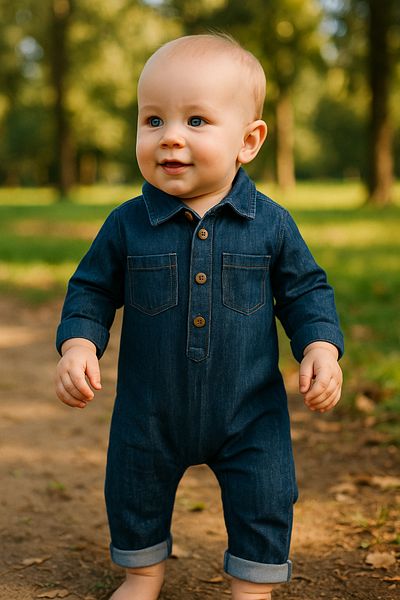 TRENDİMİZBİR Baby Boy Jeans Denim Overalls