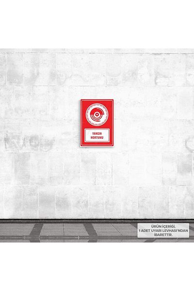Posterya Ul01619-A5 - Fire Hose Warning Sign (15.4×21.6cm)