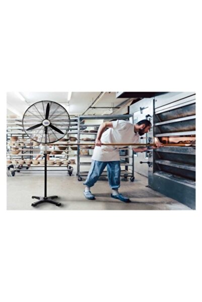 HIMS HEF-AK750 210W 75 cm Siyah 3 Kanat Kumandalı Sanayi Tipi Ayaklı Vantilatör – Endüstriyel Fan