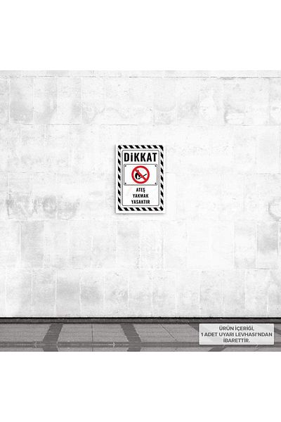 Posterya Ul02646-A4 - It Is Forbidden to Shoot Fire Warning Sign (21.6×30.3cm)
