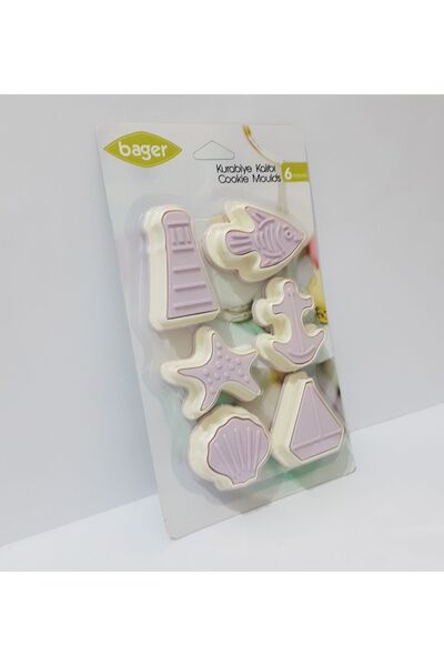 renkli çiçekler 6 Piece Cookie Mold