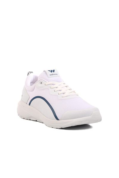WALKWAY Ανδρικά αθλητικά παπούτσια Dera 640 M White-Navy Blue Textile