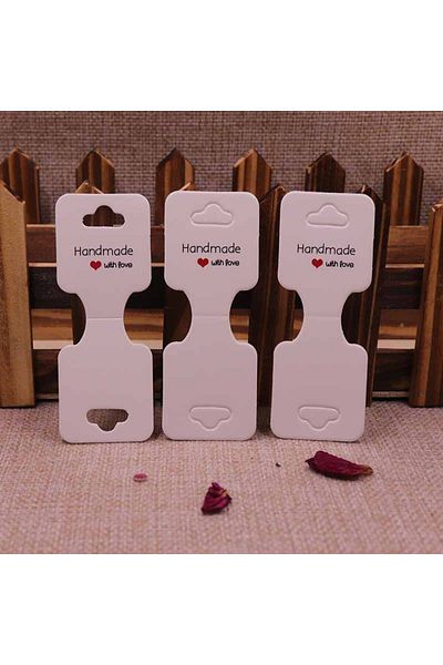 Choice whitehd New 50pcs/lot 3.5*9cm New Necklace Card Pendant/Hair Clicp DIY Necklace Card Custom Logo