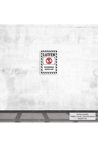Posterya Ul02628-A5 - Please Mute Your Phone Warning Sign (15,4×21,6cm)