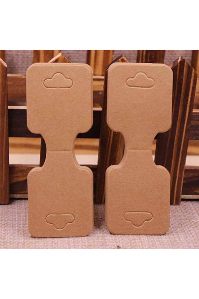 Choice kraft New 50pcs/lot 3.5*9cm New Necklace Card Pendant/Hair Clicp DIY Necklace Card Custom Logo Je