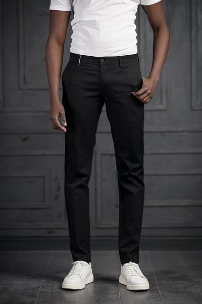 PERPANT Slimfit Small Dobby Καλοκαιρινό βαμβακερό παντελόνι Gabardine