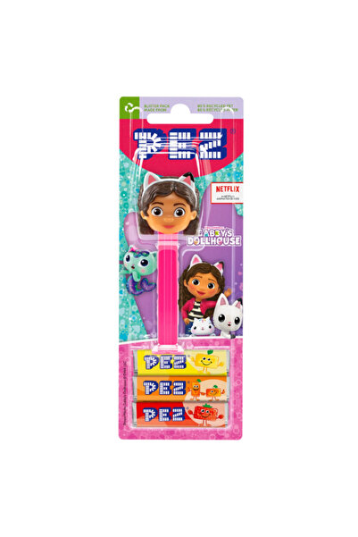 Pez Gabby Dollhouse Pez Şeker Adam Oyuncak Şekerleme 1 oyuncak 3 yedek şeker