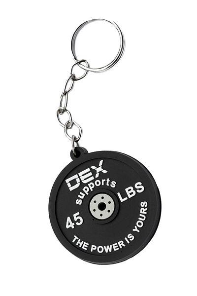 Dex Supports Sportsman Silicone Keychain Fitness Model Miniature Plate