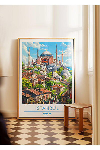 ARTHOUSECOLLECTIVE Poster Istanbul - Poster de călătorie - Poster oraș fără c...