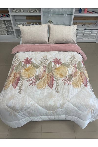 Sudem Home Collection Double Double Sided Luxury Welsoft Elite Quilt Soft Fleece Quilt and Pillow Case