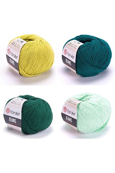 Yarnart 4 Jeans (29 - 63 - 92 - 79) Mixed Color Amigurumi Knitting Floss