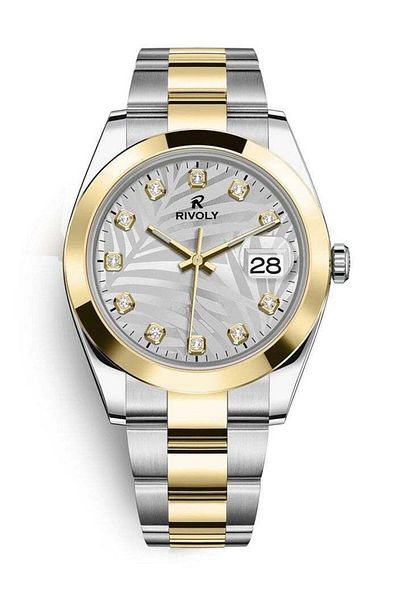 RİVOLİ Rivoli Men's Contemporary Watch with Date Stainless Steel