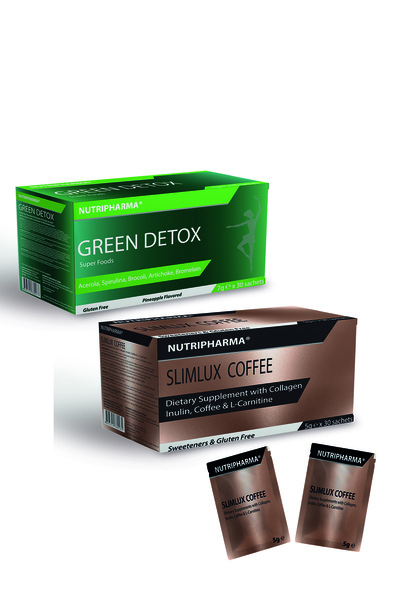 NUTRIPHARMA Green Detox & Slimlux Coffee - 60 Saşe