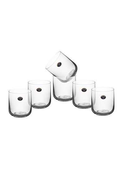 BOHEMİA CRYSTAL طقم أكواب ريفا من الكريستال البوهيمي، طقم من 6 قطع