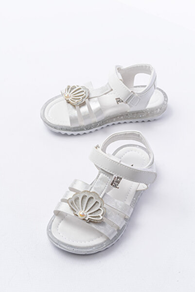 p papuccum ortopedi çocuk ayakkabıları Girl's Mother of Pearl Pearl Non-Slip Sole Sandals