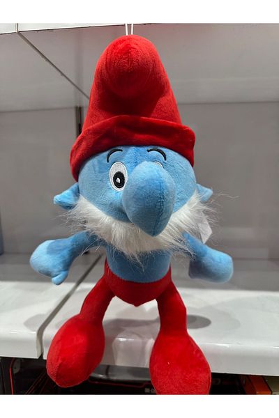 YVZ Smurfs Lost Village Smurf Father, Smurf in Glasses, Smurfette, Smurf Plush Toy 45cm