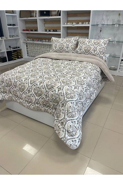 Sudem Home Collection Πάπλωμα διπλής όψης Luxury Welsoft Elite Πάπλωμα μαλακό φλις και μαξιλαροθήκη