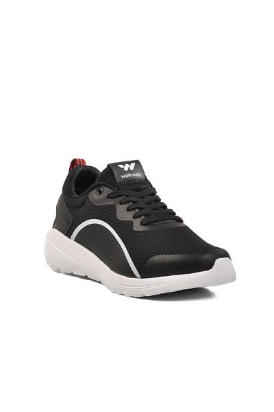 WALKWAY Pantofi sport unisex ușori din plasă alb-negru Dera 640 G