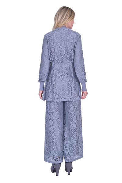 Invee Invee 6352 Lace Suit - Gray