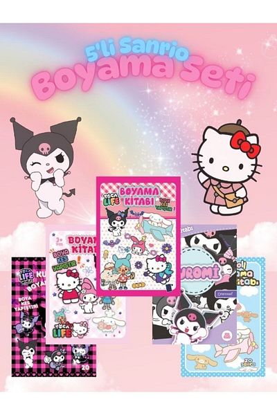 ZNC Pack of 5 Sanrio Coloring Books