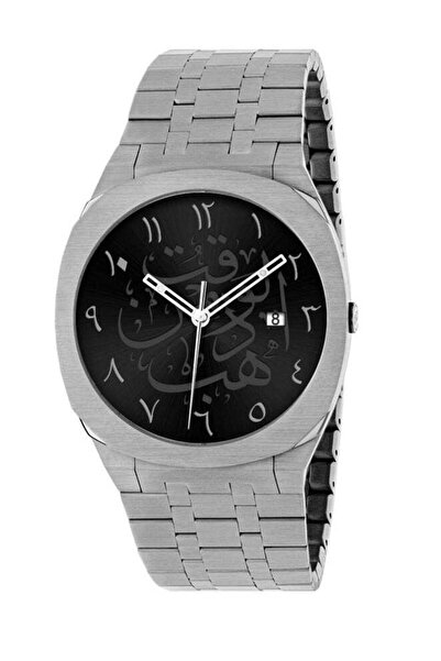 RİVOLİ ساعة ريفولي مودرن للرجال من الفولاذ المقاوم للصدأ بأرقام عربية