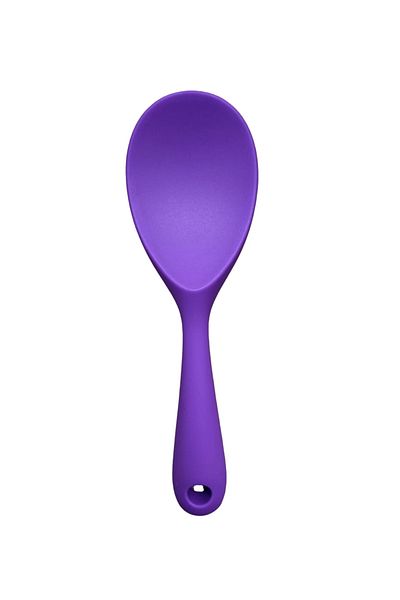 Single (1 Piece) 22 cm Silicone Pilaf Spoon High Temperature Resistant, Non-Flammable and Non-Stick