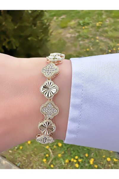 ECEMSEL Yoncalı Çelik Bileklik