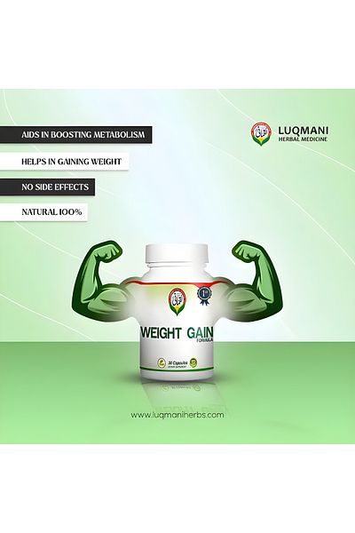 LUQMAN Weight Gain Capsules | 30 Herbal Capsules With Out Any Side Effects .promotes Lean Muscle Growth