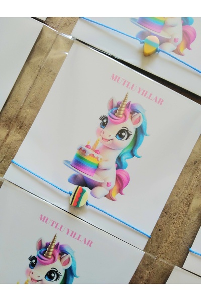 Nas Aksesuar Gift Birthday Karne Preschool Notated Card Child Candy Bracelet ...