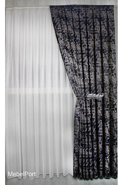 MebelPort Curtain Jacquard Fonluk Coastal Pattern 1/3 Frequency Cornish for (Single Wing)