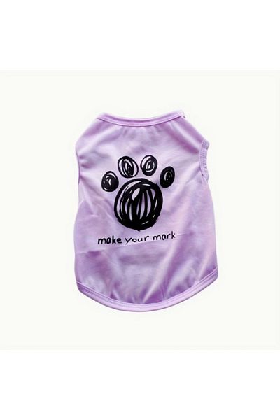 Proxy Paws Summer Dog Tshirt with Paw Pattern